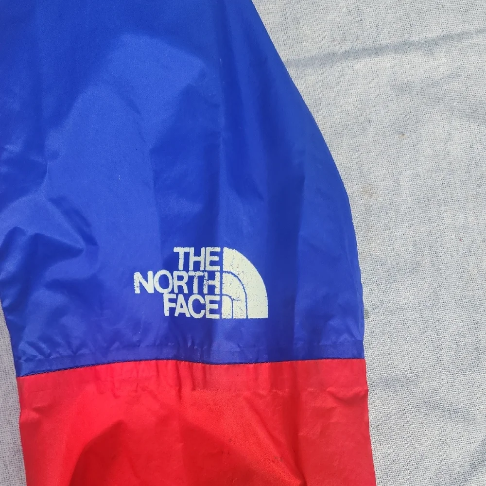 Vtg Made In USA North Face Gortex Red, Blue, Teal Colorblock Pullover‎ Anorak